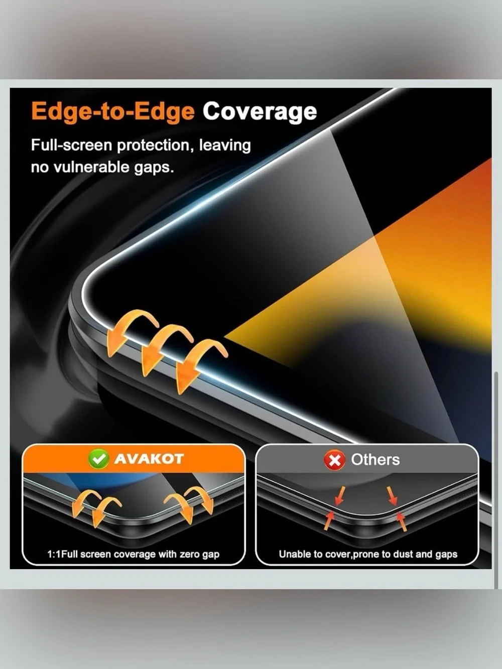 Tempered Glass Screen Protector for Tablet - Clear